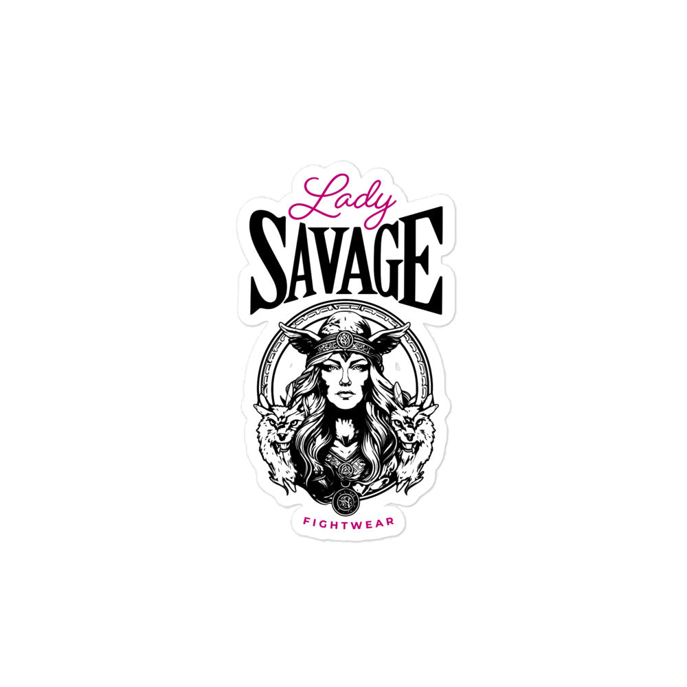 Lady Savage Bubble-free stickers