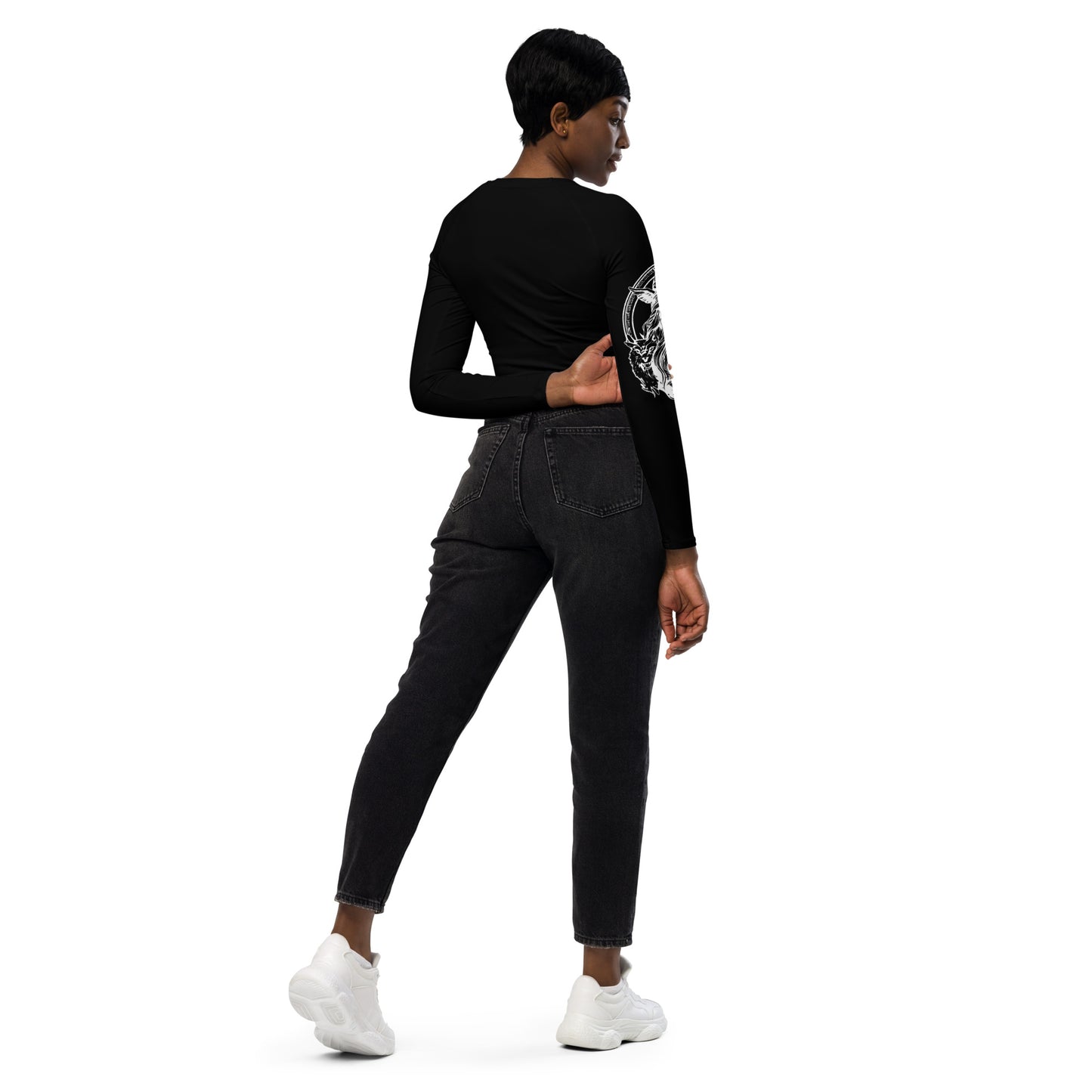 Lady Savage Long Sleeve Crop Rashguard