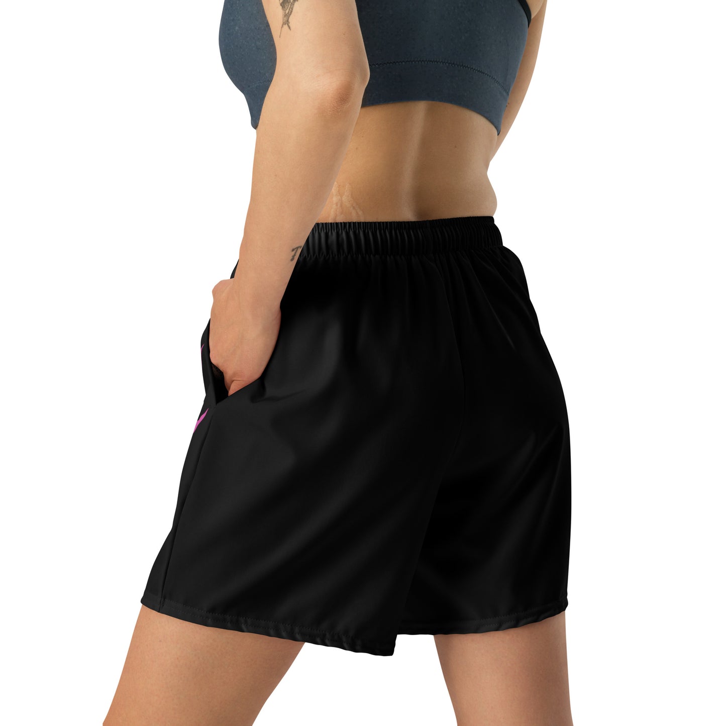 Lady Savage Battle Mark Long Loose Fit Shorts