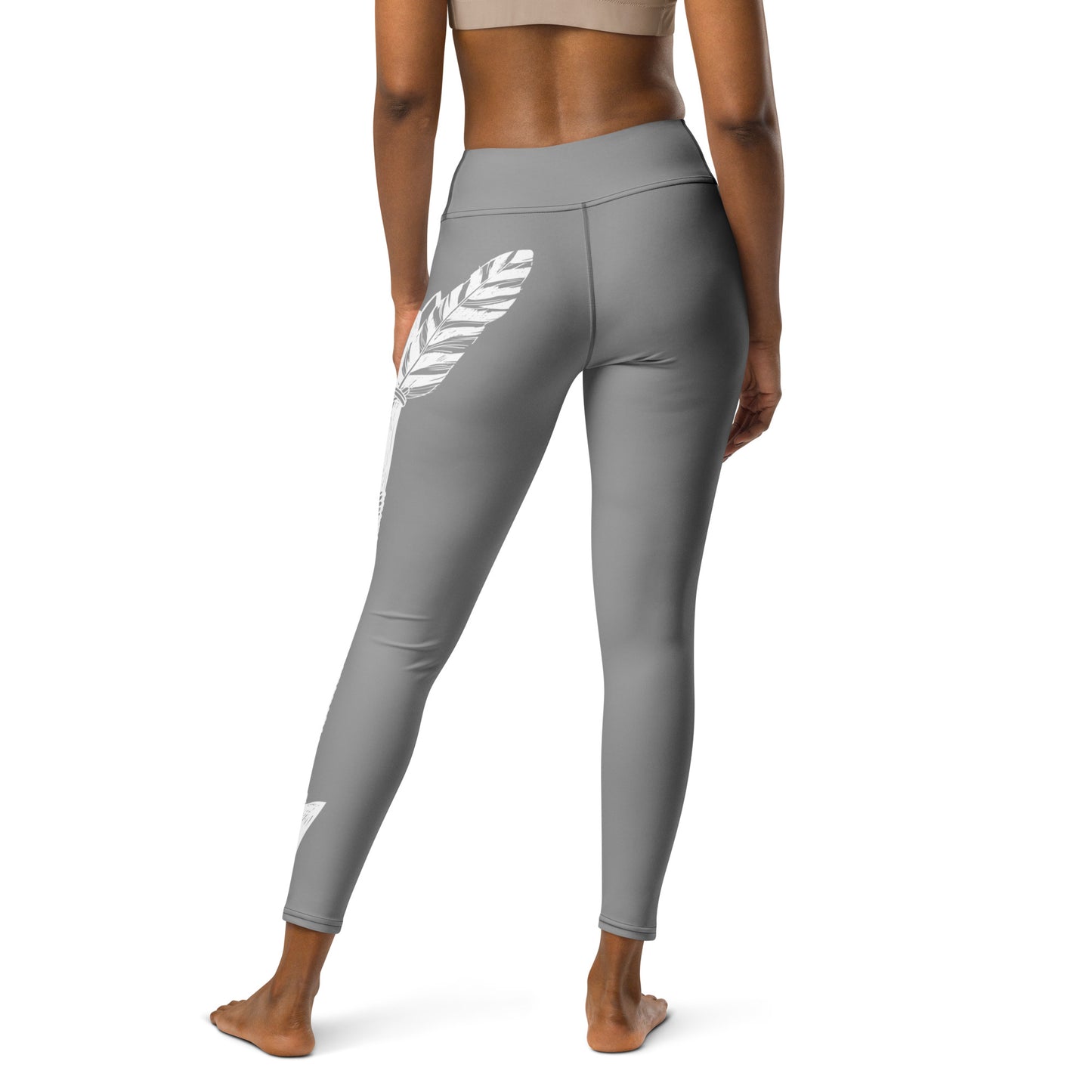 Lady Savage Arrowhead Athletic Leggings - Warrioress Tay Grey