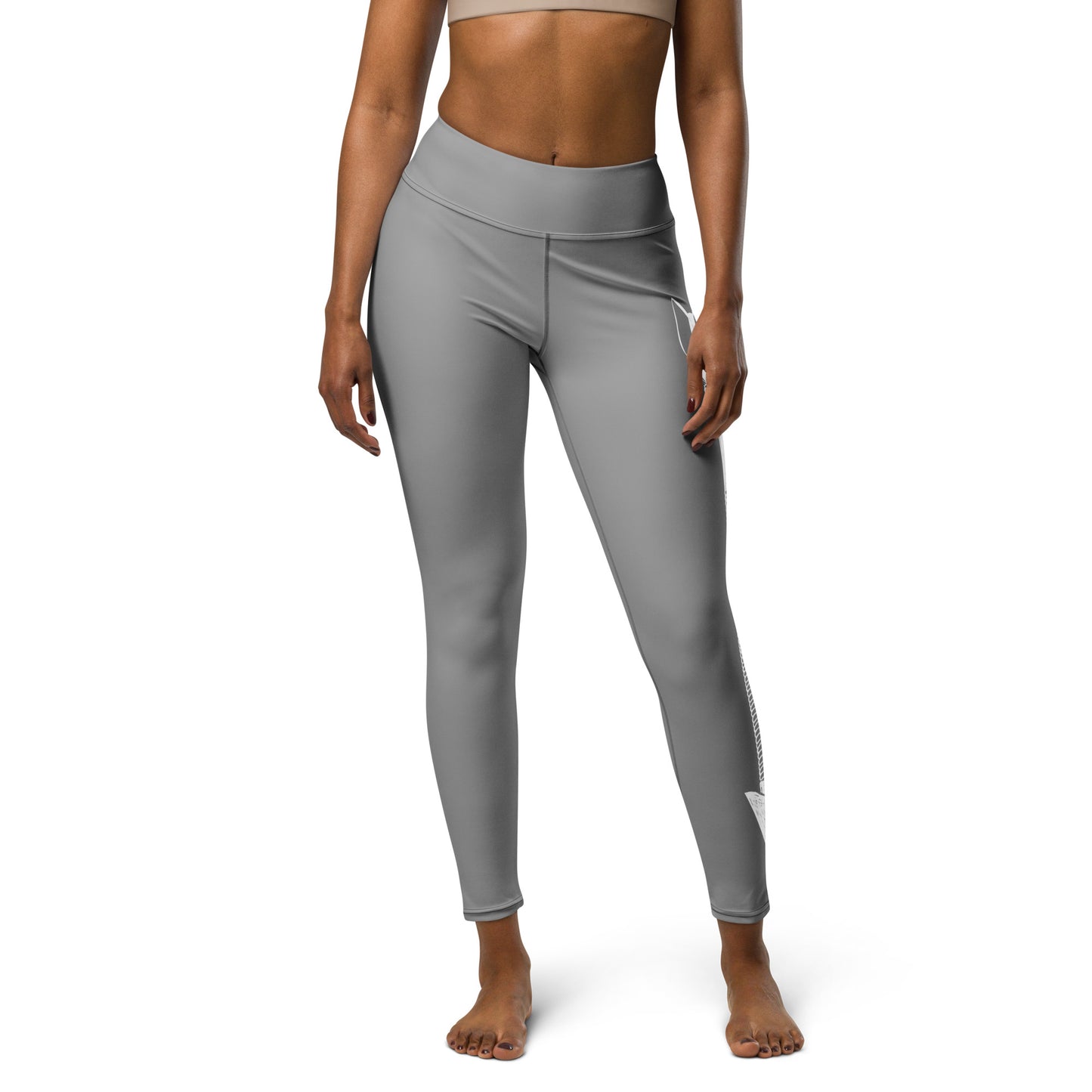 Lady Savage Arrowhead Athletic Leggings - Warrioress Tay Grey