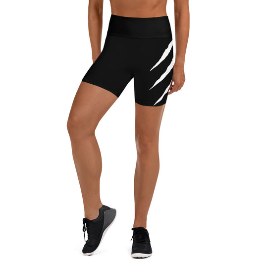 Lady Savage Battle Mark Training Shorts - WH/BLK