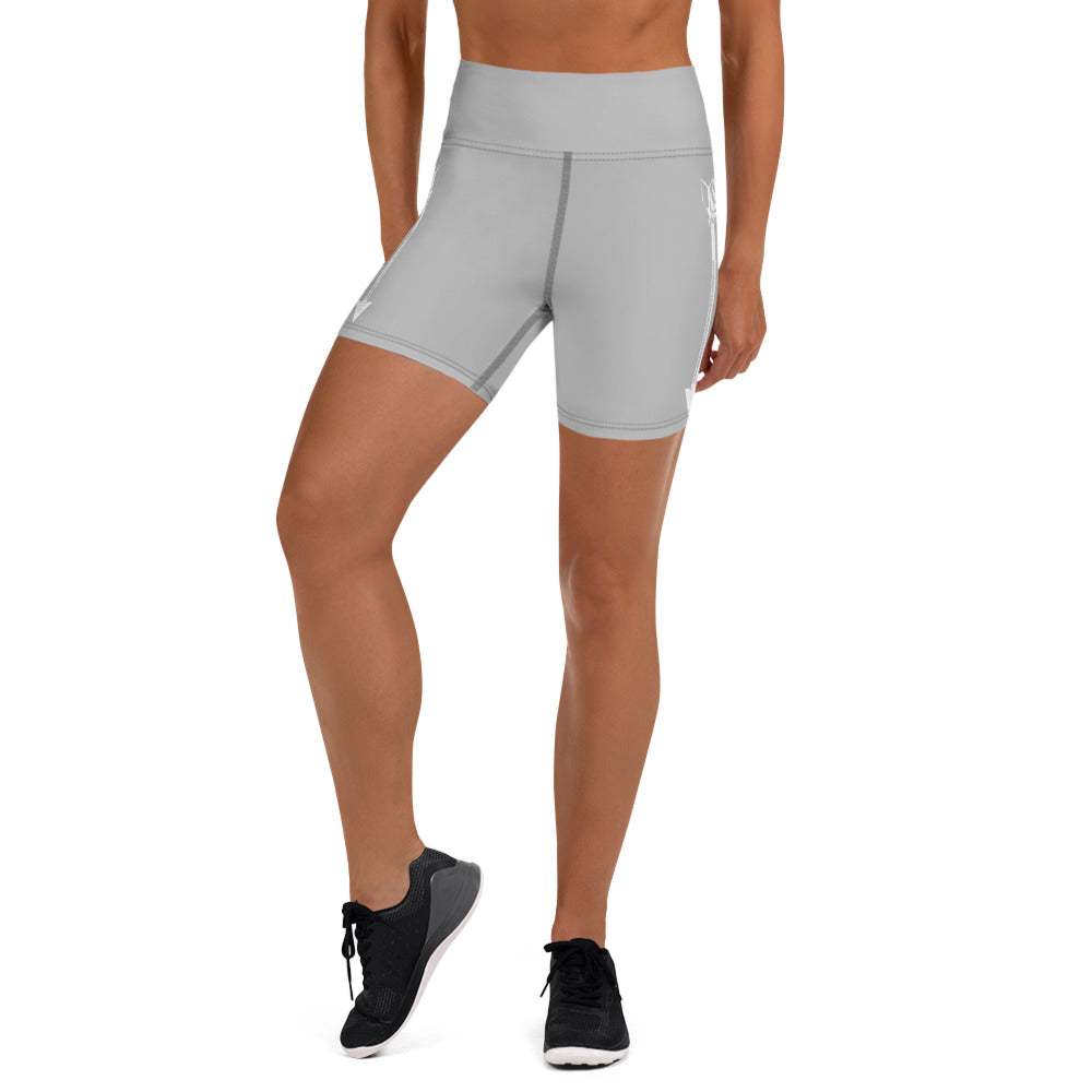 Lady Savage Arrowhead Training Shorts - Warrioress Tay Grey