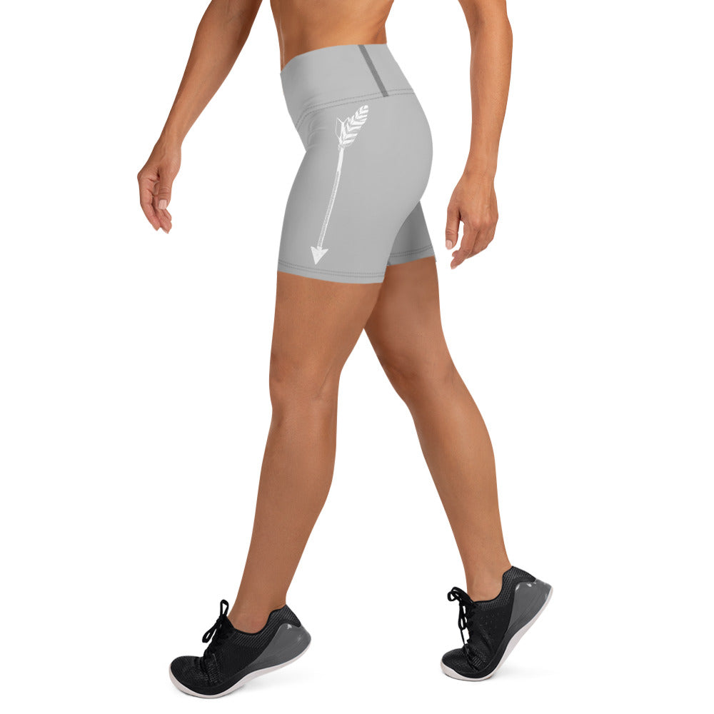 Lady Savage Arrowhead Training Shorts - Warrioress Tay Grey