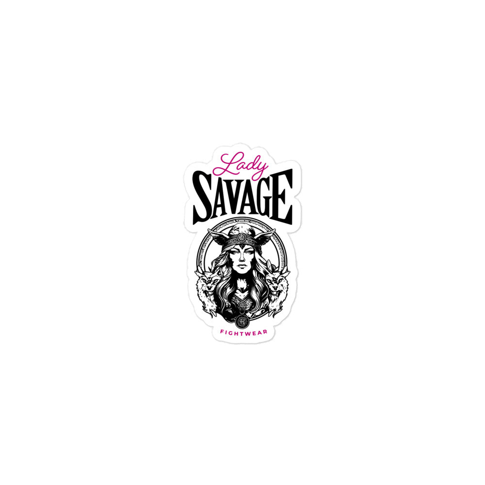 Lady Savage Bubble-free stickers