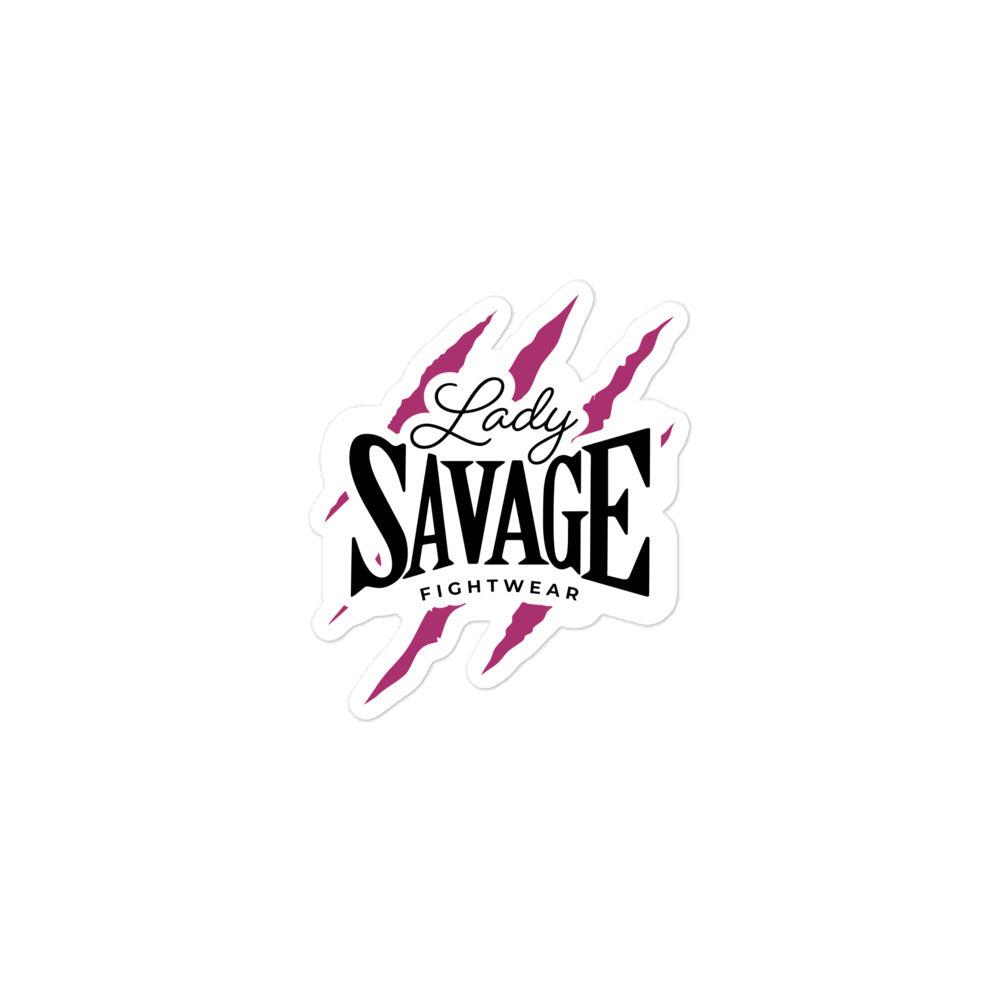 Lady Savage Battle Mark Bubble-free stickers