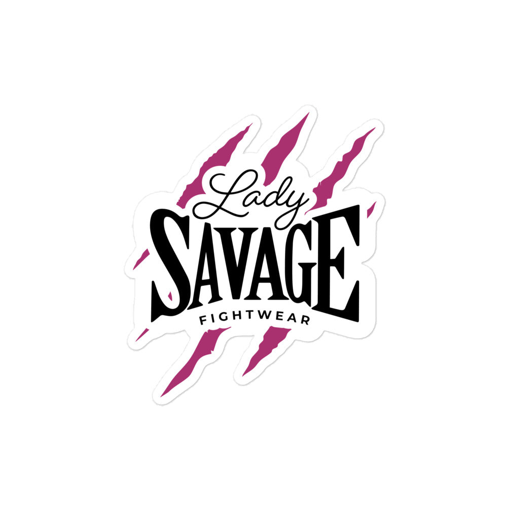 Lady Savage Battle Mark Bubble-free stickers