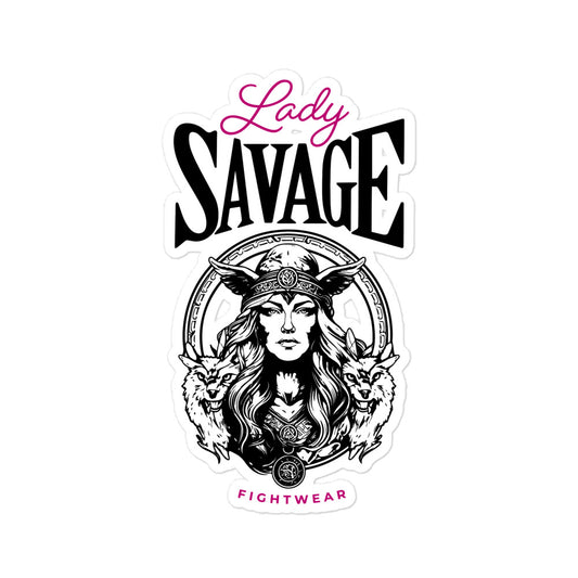 Lady Savage Bubble-free stickers