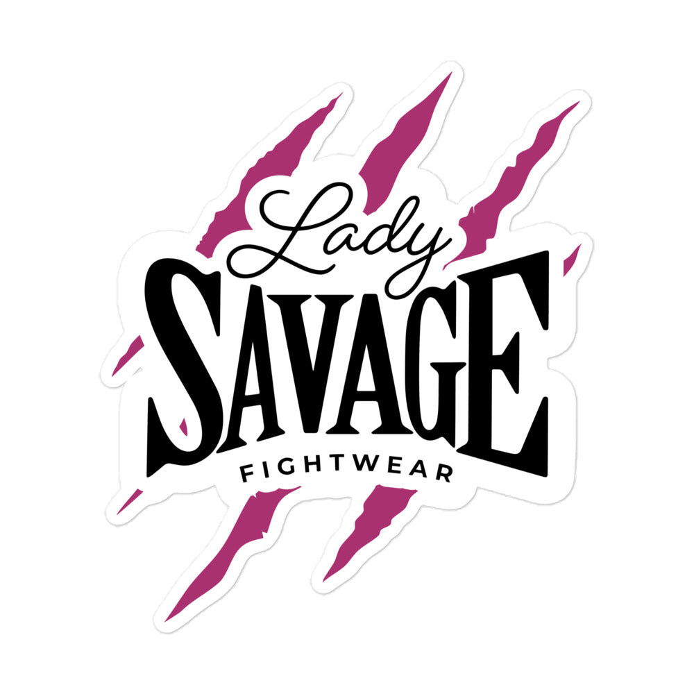 Lady Savage Battle Mark Bubble-free stickers